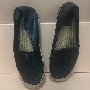 Tory Burch Black Leather Loafers